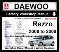 Daewoo Rezzo Workshop Manual Download